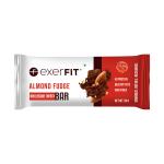 Exerfit Energy Almond Fudge Bar|Rich in Good Fats | High Fiber|Pack of 6