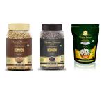 Khana Khazana Organic Brown Rice With Black Rice And Biryani Basmati Rice, 1 Kg (Combo Of 3)