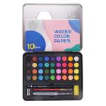 FRKB Watercolor Cakes Set Art Painting Kit with Watercolor Paper, 36 Colors