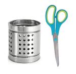 FIRST FRONT Stainless Steel Cutlery Holder With Silicon Basting Mini Oil Brush Only and (Multicolour, Pack of 2)