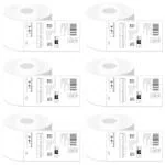 Blackdreams White Paper Direct Thermal Shipping Labels Printer Sticker - 100 X 150 Mm (Pack Of 6)