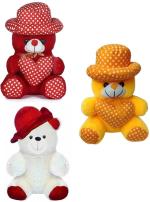 Kashish Trading Company soft red dot, yellow dot with white red cap for gift (25-30cm) - 30 cm (Multicolor)