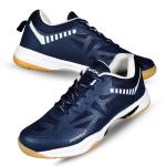 Prokick Power Plus Non Marking Badminton Shoes | Lightweight & Durable Badminton Shoes | Also Perfect for Squash, Table Tennis, Volleyball, Basketball & Indoor Sports, Navy Blue