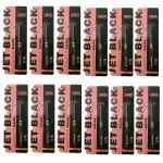 OCTAVIA BEAUTY Jet Black Myra Beauty Waterproof Kajal Stick | Pencil Kajal for Women | Instance Black Matte Waterproof Smoudge Proof Kajal | Pink | Pack of 12