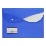 Eslee Rainbow Envelope File | Document Folder | Best for with FC/FS/Foolscap/Legal size | with Dual Pocket | Snap Button Closure | Dark Blue - Pack of 5 (ER286FC Dark Blue)