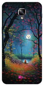 Gift Minister Soft Designer Mobile Case For One Plus 3 Back Cover Sienna - Lupanas Cat Wood Art Print Stars Xing Tonalist Paintings Atmospheric Impressionism Cyan Red Protective Lightweight 1Pcs 1701F