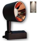 OTS LIGHTS 12W Spotlight 360 Adjustable Track Light (Black with Rose Gold Reflector)(Natural White)