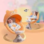 StarAndDaisy 2-in-1 Premium Modern Electric Baby Swing Rocker Dining Tray & Mosquito Net Orange
