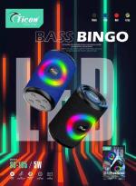 SS-105 5W Ticon Bluetooth/Wireless Speaker 4 Hours