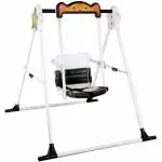 Maanit Kids outdoor garden foldable jhula Stainless Steel Hammock large Baby swing (Multicolor, DIY(Do-It-Yourself) (Black, White)