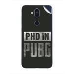 GADGETSWRAP Printed Vinyl Skin Sticker for Nokia 8.1 - phd-in-pubg