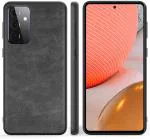 EXCLESIOR Samsung Galaxy A72 Black Shockproof, Solid Grip, PU leather Back Cover