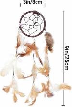 Pink Sky Wood Dream Catcher (3 inch, Brown)