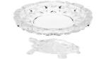 Navyaksh- NAVYAKSH Vastu Feng Shui Crystal Turtle Tortoise for Good Luck Decorative Showpiece - 5 cm (Glass, Clear)