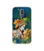 Casotec Radha Kishan Love Design Printed Silicon Soft TPU Back Case Cover for Motorola Moto G4 Plus