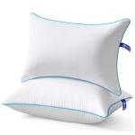Roma Puf White Super Soft Pillows For Extra Relief And Comfortable Sleep With Breathable Cotton Fabric, 24 X 16 Inch (Pack Of 2)