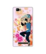 Casotec Couple Love Design Printed Silicon Soft TPU Back Case Cover for Lyf Wind 7S