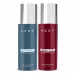 Next Care Icy Cool and Spicy Red Long Lasting Perfumed Body Spray (Pack of 2) 240ml | Deodorant Spray | For Men & Women