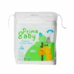 Prima Baby Squares Cotton Wipes Pads - Gentle, Ultra-Soft, and Skin-Friendly - Pack of 1 (60 pcs)