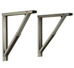 CMPAL White Wall Mounted Folding Brackets 18 inch (pack of 2)