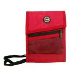VIAGGI Unisex Travel Neck Pouch - Red