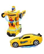 ADKD Battery Operated Auto-Convertible Robot Car Toy - Automatic Deformation Transform r-Multicolor