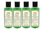 Khadi Herbal Neem Turmeric Face wash For Radiance And Glow 210ml (Pack Of-4)