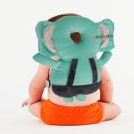 Pseudo Baby Helmet Baby Head Protector, Adjustable Size Baby Learn to Walk Or Run Soft Baby Safety Helmet, Infant Anti-Fall Anti-Collision, (Green)