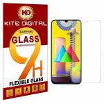 Kite Digital Samsung M31 Premium Tempered Glass Screen Protector Slim 9H Hard 2.5D