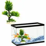 Jainsons Pet Products Unique Design Aquarium Plants Fish Tank Decorations, Plastic Artificial Plant Goldfish Waterscape Fish Hides Bonsai Tree (Height: 10.5 inch)
