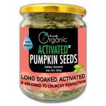 D-Alive Activated/Sprouted Organic Pumpkin Seeds - Mildly Salted (Organic, Long Soaked & Air Dried to Crunchy Perfection) - 300g