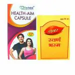 Herbshd Buy online Health Aim Capsule & Dabur Swarna Bhasma for Improves memory power