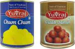 Yuvraj Bikaneri mithai Cham Cham and Gulab Jamun Mithai Combo Tin Pack 2 (1 kg x 2)