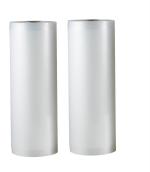 Vacuum Packers Food Grade Plastic Transparent Vacuum Sealers 22Cm X 15Meter Twin Roll 100 Micron Thickness