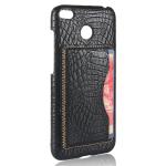 EXCLESIOR Xiaomi Redmi 4 Black Shockproof, Card Holder Slot, PU leather Back Cover