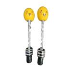 BIGBIRD Mirror Smiley Dummy Nut with Spring Momentum Coil (Black)