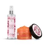 CGG Cosmetics Japanese Cherry Blossom Gel Exfoliating Body Scrub & Body Mist (Combo Packs)