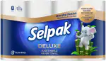 SELPAK Deluxe Bamboo Enriched Kitchen Towel Paper Tissue 8 Rolls / Pack