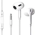 NORIDY Wired with Microphone in-Ear Headphones, Noise Isolation Corded for 3.5mm Jack Earphones