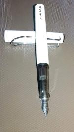GOLD LEAF Jinhao 599 Alstar Designer White Fountain Pen Gift Item