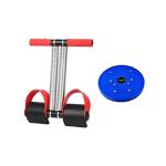 Whinsy Big Disc Tummy Trimmer With Tummy Twister Power Mat for Figure Tone-Up Pyramid and Magnetic Treatment Therapy (Multi Color