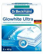 Dr. Beckmann Glowhite Ultra Fabric Whitener with Stain Remover, Removes Grey Discoloration, Combats Yellowing, Getting White Laundry Whiter, 200g
