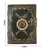 CRAFT CLUB Leather embossed journal with stone