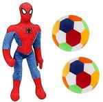 LVS TOYS - Spider Man & 2 Balls Soft Toy for Kids, Children & Girls Playing Teddy Bear in Size of 40 & 8cm Long
