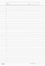 ECLET A4 Size One Side Ruled Sheet for Project (Pack of 100)