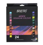 Brustro Multicolour Artists Gouache Colour Set Of 24 Colours 12ml Tubes