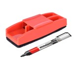 Eduway Non magnetic Premium Plastic White Board Duster With 1 Marker (Multicolor)