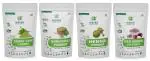 NISARG ORGANIC FARM Combo of Curry & Henna Leaf, Bhringraj, and Onion Powder I No Chemicals, Preservatives I Traditional Method Made I Good for Cooking, Skin & Face care, Hair Color & Growth - 100g x 4 Pack