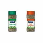 Keya Herb and Seasonings Combo | Oregano x 1, 10 Gm | Pasta Seasoning x 1, 45 gm | Glass Bottle | Pack of 2