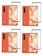 Vizio Oppo Find X2 Pro Transparent Tempered Glass Touch Sensitive and Scratch Resistant Screen Protector with Wet and Dry Wipes 15 X 8 X 1.27 Cm (Pack of 2)